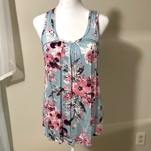 Pink Lily Floral Tank